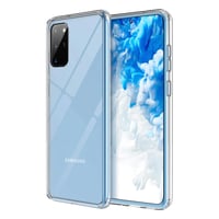 Nettech Samsung Galaxy S20 Plus Uyumlu Lüx Seri Arka Koruma Kılıf (Şeffaf) VR20758