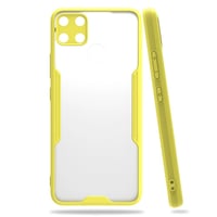 Nettech Realme C12 Uyumlu Platin Seri Arka Koruma Kılıf (Sarı) NT86577