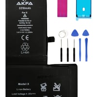 Iphone X  Uyumlu Telefon Bataryası 3190 mAh + Tamir Seti