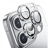 Nettech Apple iPhone 14 Pro Max Uyumlu Metalik Seri Kamera Cam Koruyucu (Gri) NT97527