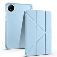 Xiaomi Redmi Pad SE 8.7 Kılıf Zore Tri Folding Kalem Bölmeli Standlı Kılıf  Mavi