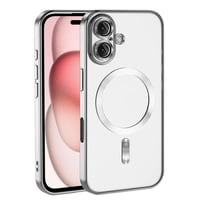 Apple iPhone 16 Plus Kılıf Kamera Korumalı Magsafe Wireless Şarj Özellikli Zore Demre Kapak  Titanyum