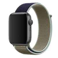 Nettech Apple Watch Seri 44/42 mm Uyumlu İp Örgülü Kordon (Gri) NT102995
