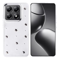 Xiaomi 14T Pro Kılıf Airbag Tasarımlı Simli Şeffaf Zore Kutup Kapak  Yıldız