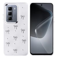 İnfinix Hot 50 4G Kılıf Airbag Tasarımlı Simli Şeffaf Zore Kutup Kapak  Fiyonk