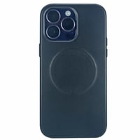 Nettech Apple iPhone 13 Pro Max Uyumlu Deri Magsafe Seri Arka Koruma Kılıf (Siyah) NT100569