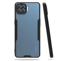 Nettech Oppo Reno 4 Lite Uyumlu Platin Seri Arka Koruma Kılıf (Siyah) NT84380