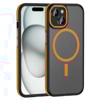 Apple iPhone 14 Kılıf Magsafe Şarj Özellikli Mat Görünümlü Zore Ant Kapak Turuncu