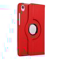 Nettech Lenovo Tab M8 TB8505 Uyumlu 3 Kameralı Döner Standlı Kapaklı Kılıf (Kırmızı) NT103376