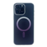 Nettech Apple iPhone 14 Pro Uyumlu Transparan Magsafe Seri Arka Koruma Kılıf (Mor) NT97990