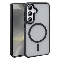 Galaxy S25 Kılıf Magsafe Şarj Özellikli Mat Arka Yüzey Zore Sio Kapak  Siyah