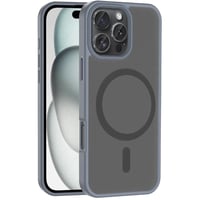 Apple iPhone 16 Pro Max Kılıf Magsafe Şarj Özellikli Mat Arka Yüzey Zore Sio Kapak  Gri