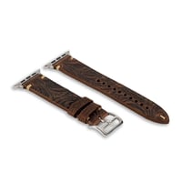 Nettech Apple Watch Seri 40/38 mm Uyumlu Deri Kordon (Kahverengi) NT112112