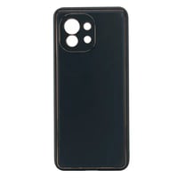 Nettech Xiaomi Mi 11 Uyumlu Coco Leather Seri Arka Koruma Kılıf (Siyah) NT99670