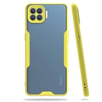 Nettech Oppo Reno 4 Lite Uyumlu Platin Seri Arka Koruma Kılıf (Sarı) NT84382