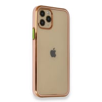 Nettech Apple iPhone 12 Pro Max Uyumlu Renkli Kenar Zone Seri Arka Koruma Kılıf (Çeşitli Renk) NT89779