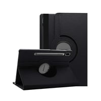 Nettech Samsung Galaxy Tab S9 Plus Uyumlu 3 Kameralı Döner Standlı Kapaklı Kılıf (Siyah) NT106381