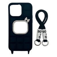 Nettech Apple iPhone 15 Pro Max Uyumlu NTN026 Aynalı Arka Koruma Kılıf (Siyah) NT106857