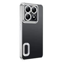 Xiaomi 14T Pro Kılıf Kamera Korumalı Logo Gösteren Zore Omega Kapak  Gümüş