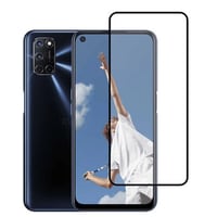 Nettech Oppo A52 Uyumlu 5D Glas Full Cam Koruyucu (Siyah) NT98506