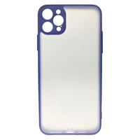 Nettech Apple iPhone 12 Pro Max Uyumlu Kontrast Renkli Tuş Seri Arka Koruma Kılıf (Mavi) NT88633