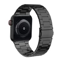 Nettech Apple Watch Seri 42/44 mm Uyumlu Metal Kordon (Siyah) NT102934