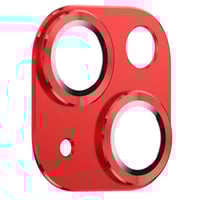 Nettech Apple iPhone 14 Uyumlu Metalik Seri Kamera Cam Koruyucu (Kırmızı) NT97521