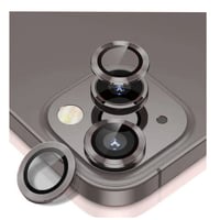 Nettech Apple iPhone 15 Uyumlu Alüminyum Seri Kamera Cam Koruyucu (Gri) NT103744