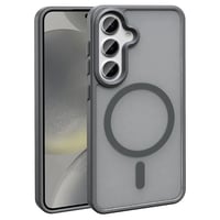 Galaxy S24 FE Kılıf Magsafe Şarj Özellikli Mat Arka Yüzey Zore Sio Kapak  Gri