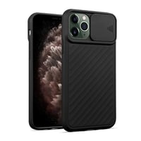 Nettech Apple iPhone 11 Pro Uyumlu Kızaklı Kamera Korumalı Arka Koruma Kılıf (Siyah) NT82149