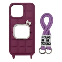 Nettech Apple iPhone 14 Pro Max Uyumlu NTN026 Aynalı Arka Koruma Kılıf (Mor) NT106831