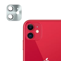 Nettech Apple iPhone 12 Uyumlu Metalik Seri Kamera Cam Koruyucu (Gümüş) NT90370