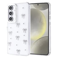 Galaxy S24 FE Kılıf Airbag Tasarımlı Simli Şeffaf Zore Kutup Kapak Fiyonk