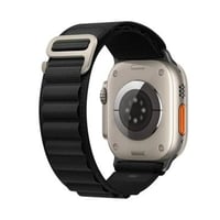 Nettech Apple Watch Ultra 49 mm Uyumlu Kumaş Kordon (Siyah) NT110265