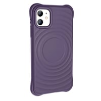 Apple iPhone 11 Magsafe Şarj Özellikli Airbagli Mat Görünümlü Zore Hepi Kapak  Derin Mor