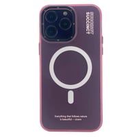 Nettech Apple iPhone 15 Pro Uyumlu NTN002 Magsafe Arka Koruma Kılıf (Pembe) NT104044