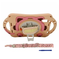 Nettech Apple iPad Mini 6 (MK8C3TU/A) Uyumlu Sweet Cat Seri Arka Koruma (Pembe) NT95911