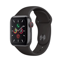 Apple Watch Series 5  Alüminyum  40mm  Cellular  Gece yarısı