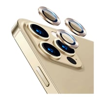 Nettech Apple iPhone 13 Pro Max Uyumlu Damla Model 3in Kamera Cam Koruyucu (Gold) NT91696