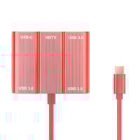 Nettech Plastik 10 Cm TypeC To Hdmi Kablo (Kırmızı) VR19694