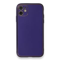 Nettech Samsung Galaxy A04E Uyumlu Coco Leather Seri Arka Koruma Kılıf (Derin Mor) NT102140