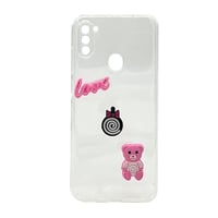 Nettech Samsung Galaxy A11 Uyumlu Maskot Seri Arka Koruma Kılıf (Şeffaf) NT106183
