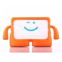 Nettech Samsung Galaxy Tab A7 SMT500 10.4 inç Uyumlu Standlı Smile Arka Koruma (Turuncu) NT104987