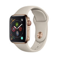Apple Watch Series 4  Paslanmaz Çelik  40mm  Cellular  Altın