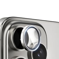 Nettech Apple iPhone 16 Pro Max Uyumlu Alüminyum Seri Kamera Cam Koruyucu (Gri) NT111115