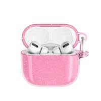 Apple Airpods 4 Zore Allstar Airbag 32 Parlayan Simli Saydam Renkli Kılıf  Pembe