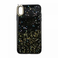 Nettech Apple iPhone XS Max Uyumlu Simli Arka Koruma Kılıf (Siyah) VR17878