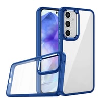 Galaxy A55 Kılıf Zore Flora Kapak  Mavi