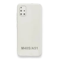 Nettech Samsung Galaxy A51 Uyumlu Lüx Seri Kamera Korumalı Arka Koruma Kılıf (Şeffaf) VR20606