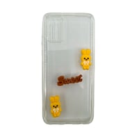 Nettech Samsung Galaxy A02S Uyumlu Maskot Seri Arka Koruma Kılıf (Şeffaf) NT106177